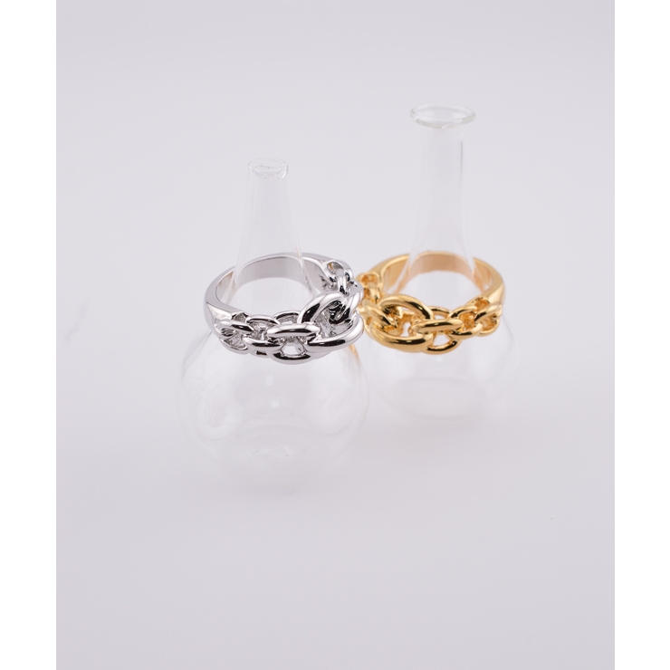 Chunky Chain Layered Ring | earyear | 詳細画像1 