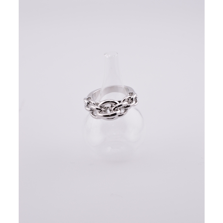 シルバー | Chunky Chain Layered Ring | earyear