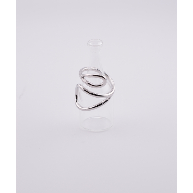 シルバー | Melt Line Flow Ring | earyear