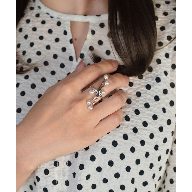 Pearl Line Wrap Ring | earyear | 詳細画像4 