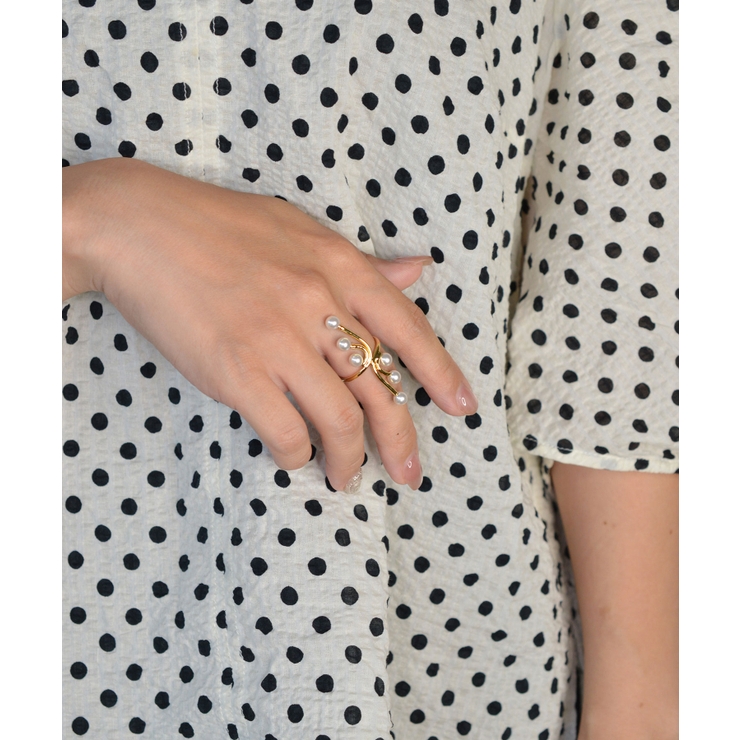 Pearl Line Wrap Ring | earyear | 詳細画像8 
