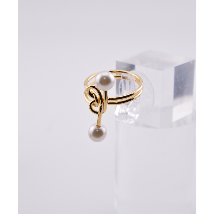 ゴールド | Knot Pearl Ring | earyear