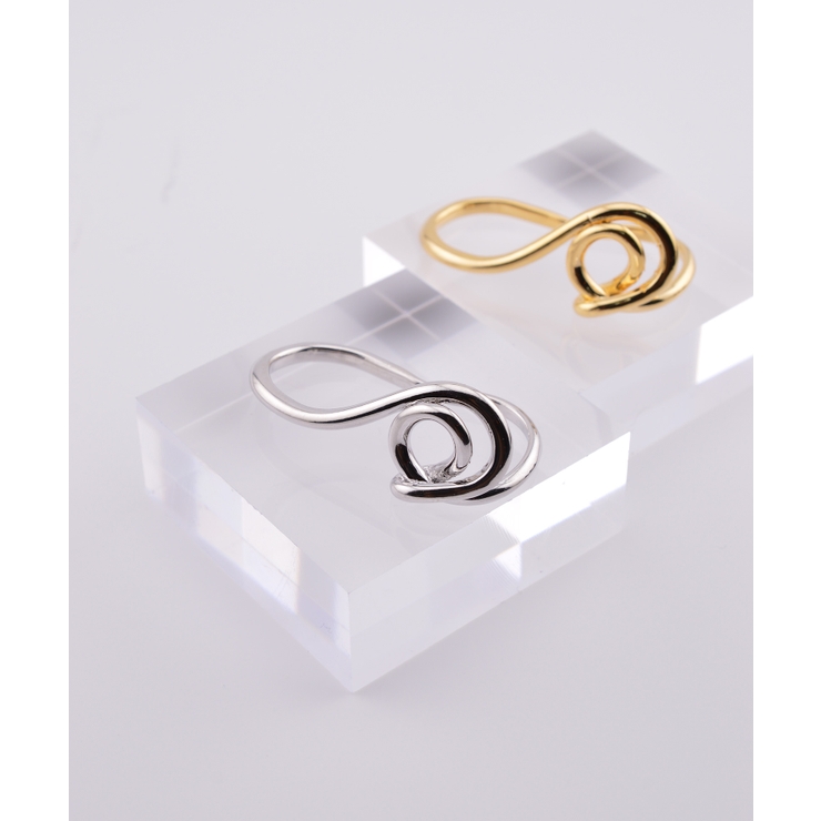 Mooncurrent Double Finger Ring | earyear | 詳細画像1 