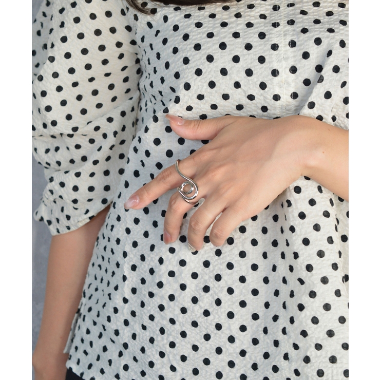 Mooncurrent Double Finger Ring | earyear | 詳細画像5 