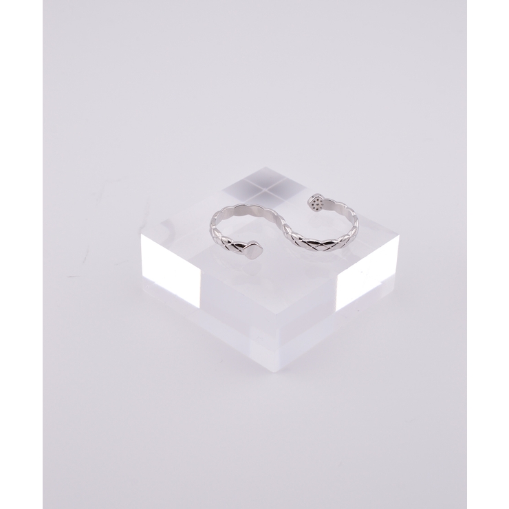 Glint Quilt Double Finger Ring | earyear | 詳細画像5 