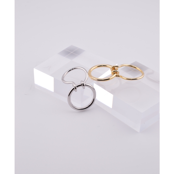 Infinity Loop Double Finger Ring | earyear | 詳細画像1 