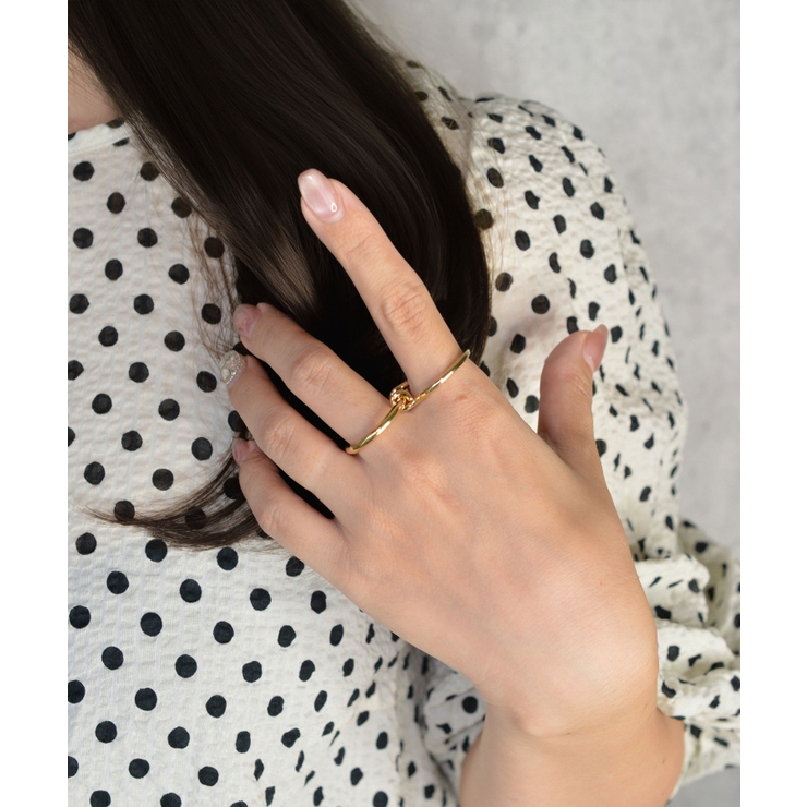 Infinity Loop Double Finger Ring | earyear | 詳細画像8 