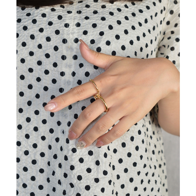 Infinity Loop Double Finger Ring | earyear | 詳細画像9 