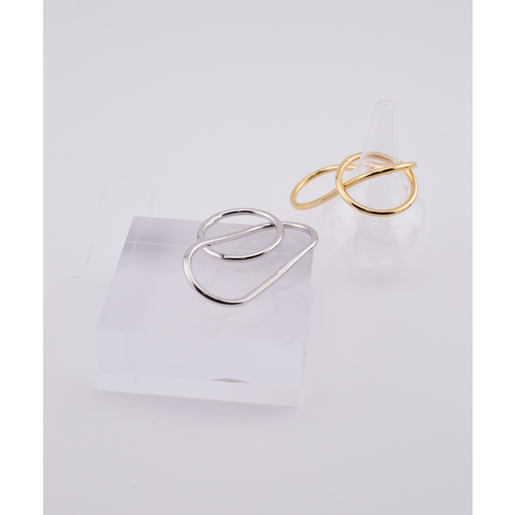 Crossbind Double Finger Ring | earyear | 詳細画像16 