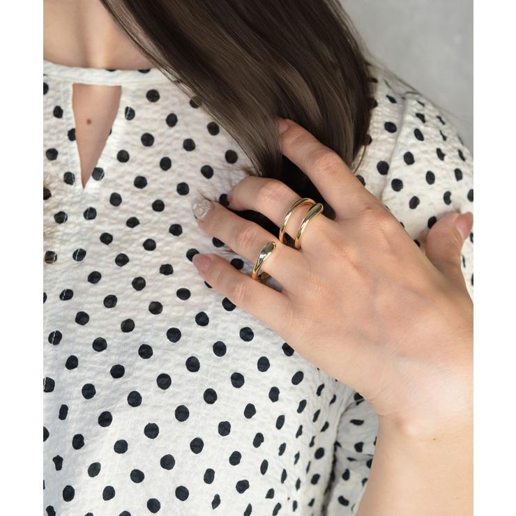Fakely Two Double Finger Ring | earyear | 詳細画像10 