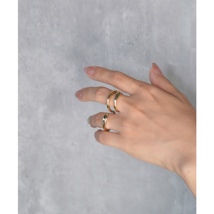 Fakely Two Double Finger Ring | earyear | 詳細画像12 