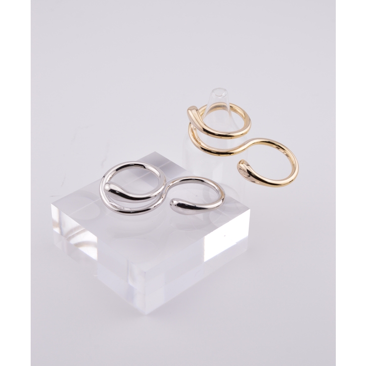 Fakely Two Double Finger Ring | earyear | 詳細画像2 