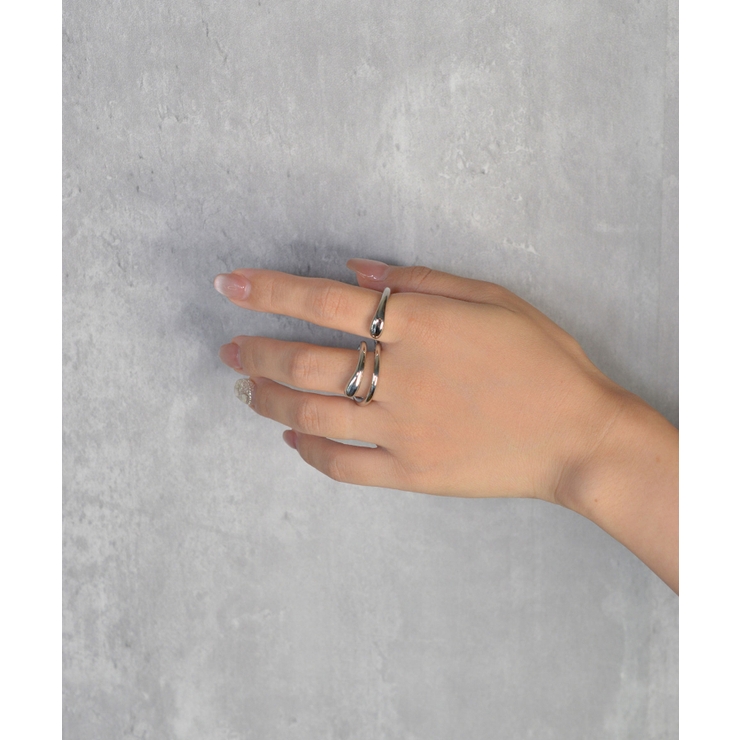 Fakely Two Double Finger Ring | earyear | 詳細画像5 