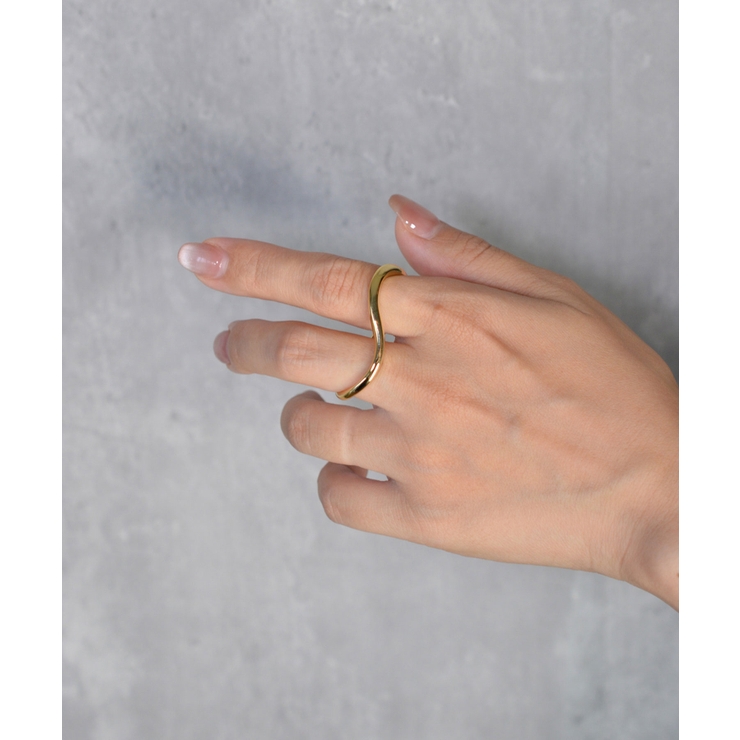 Wavy Mirage Double Finger Ring | earyear | 詳細画像10 