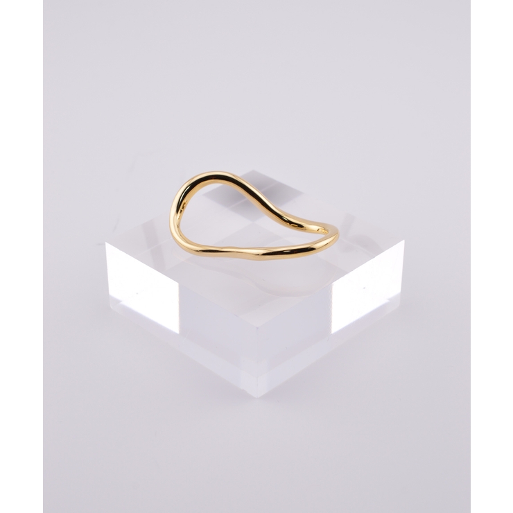 ゴールド | Wavy Mirage Double Finger Ring | earyear