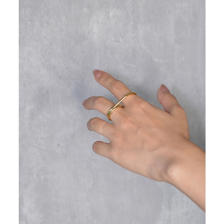 Bridge Duo Double Finger Ring | earyear | 詳細画像3 