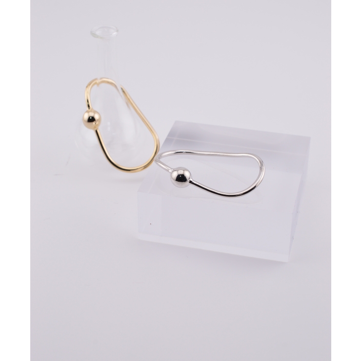 Sphere Trace Double Finger Ring | earyear | 詳細画像1 