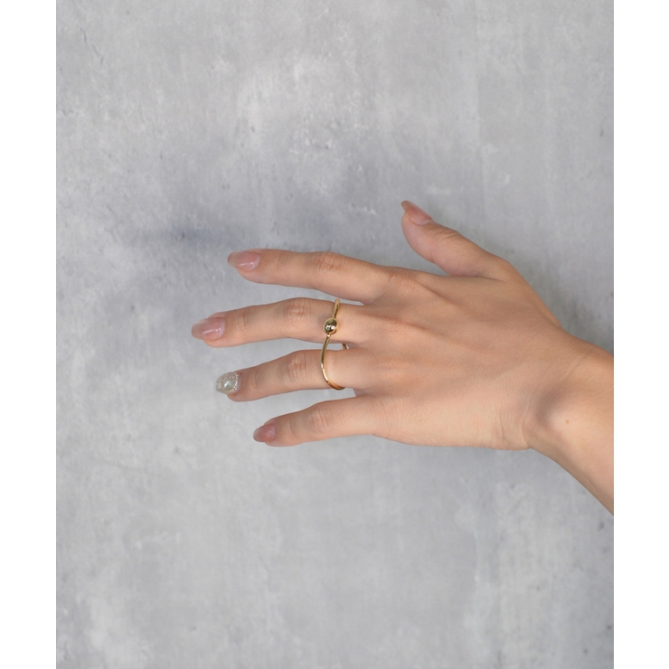 Sphere Trace Double Finger Ring | earyear | 詳細画像10 