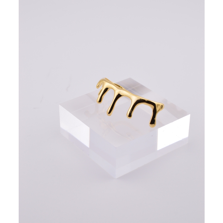 Crown Drape Double Finger Ring | earyear | 詳細画像13 