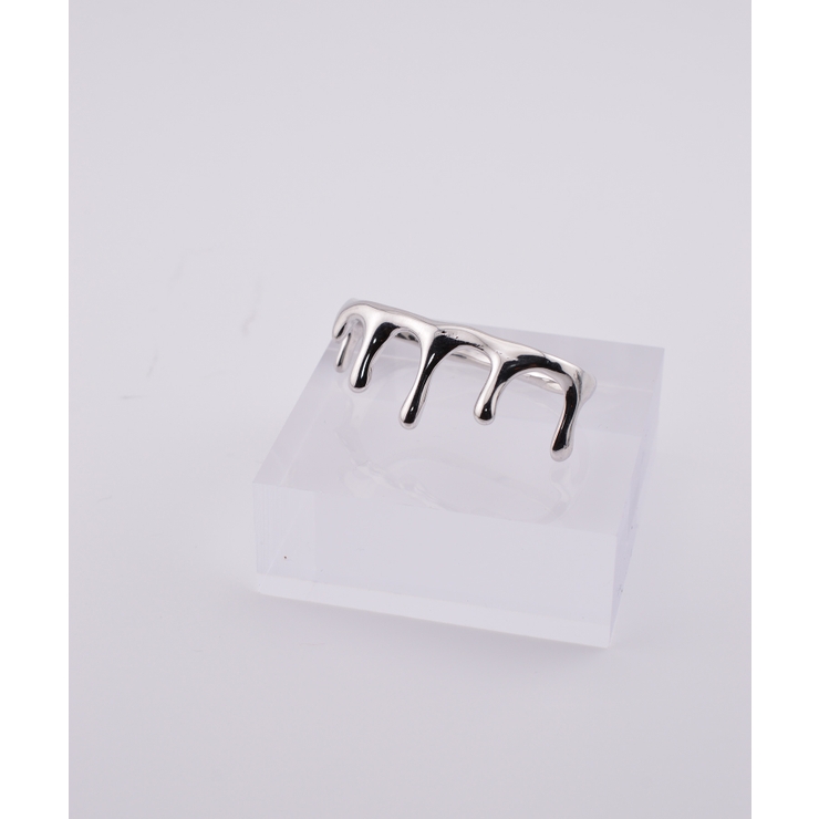 Crown Drape Double Finger Ring | earyear | 詳細画像6 