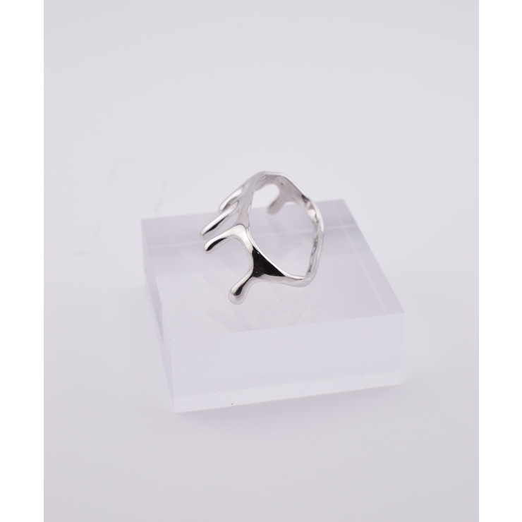 Crown Drape Double Finger Ring | earyear | 詳細画像7 