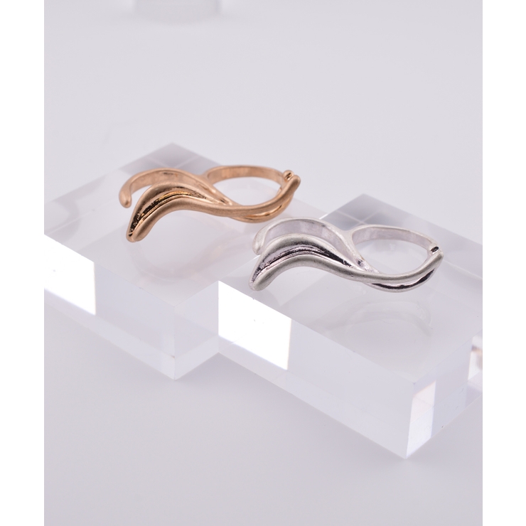 Parallel Flow Double Finger Ring | earyear | 詳細画像13 