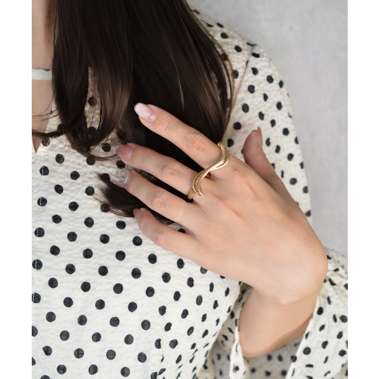Parallel Flow Double Finger Ring | earyear | 詳細画像7 