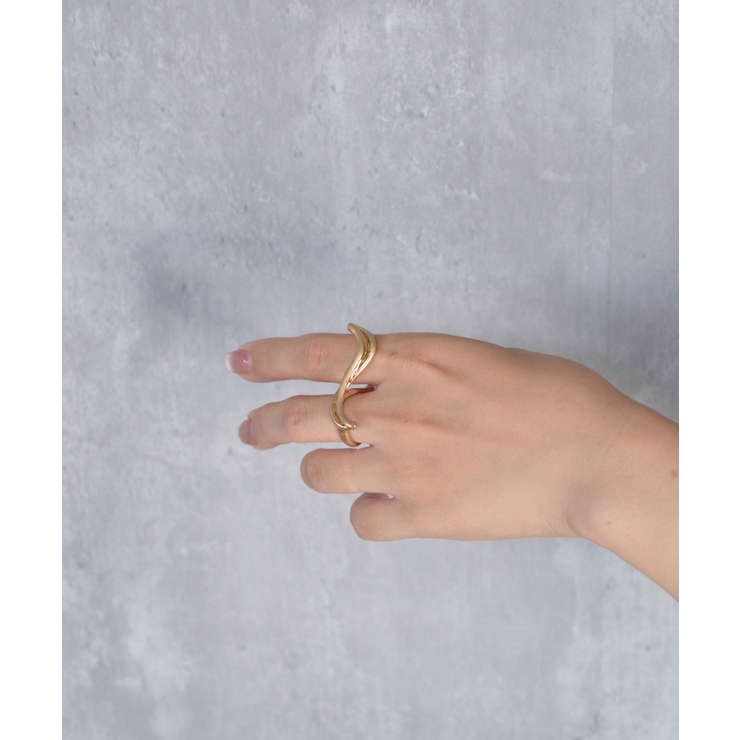 Parallel Flow Double Finger Ring | earyear | 詳細画像9 