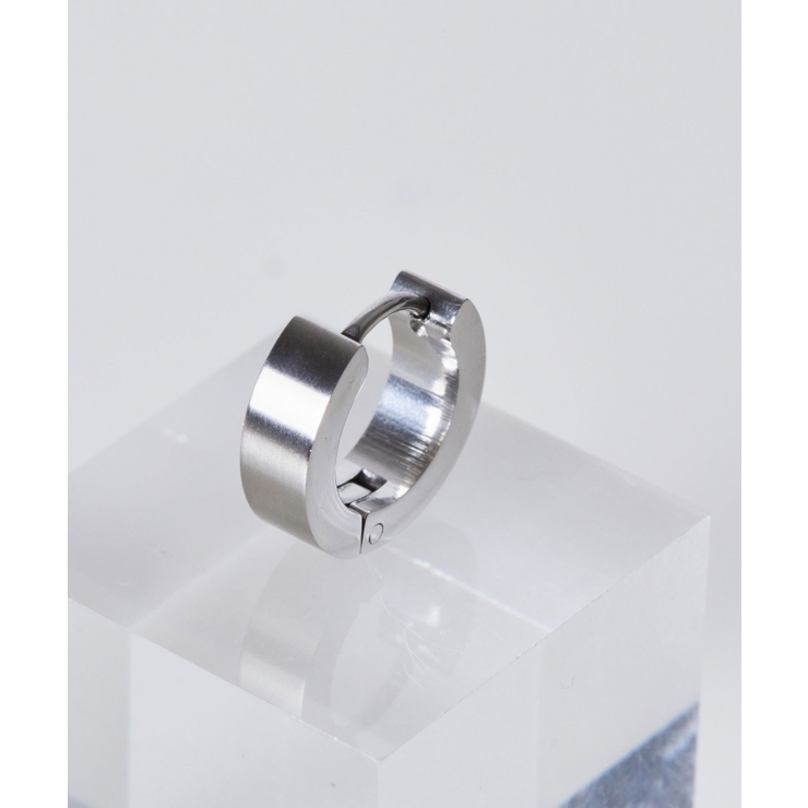 サージカル ステンレス フラット フープピアス(UNISEX) | earyear | 詳細画像11 