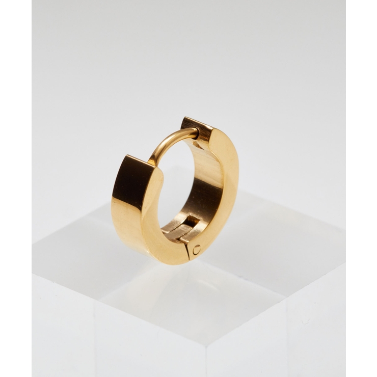 サージカル ステンレス フラット フープピアス(UNISEX) | earyear | 詳細画像20 
