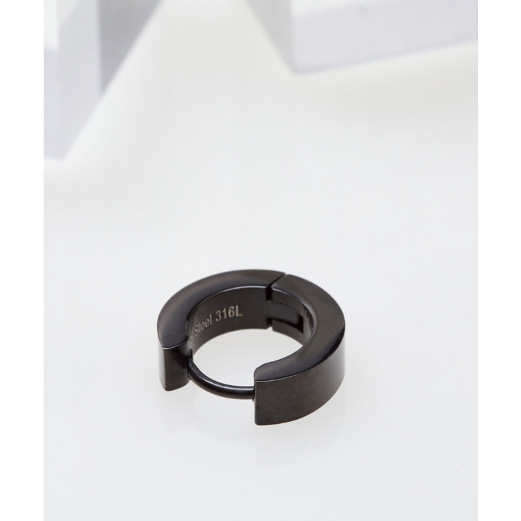 サージカル ステンレス フラット フープピアス(UNISEX) | earyear | 詳細画像22 