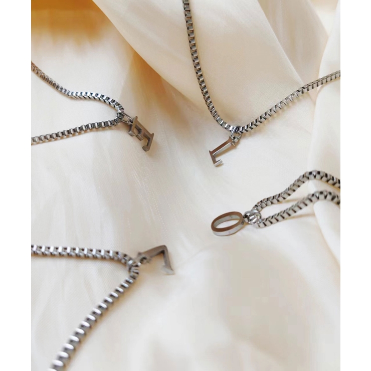 ブロックレター イニシャル チャーム ネックレス Stainless 316L | earyear | 詳細画像53 