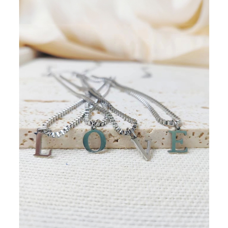 ブロックレター イニシャル チャーム ネックレス Stainless 316L | earyear | 詳細画像54 