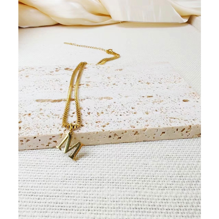 ブロックレター イニシャル チャーム ネックレス Stainless 316L | earyear | 詳細画像57 