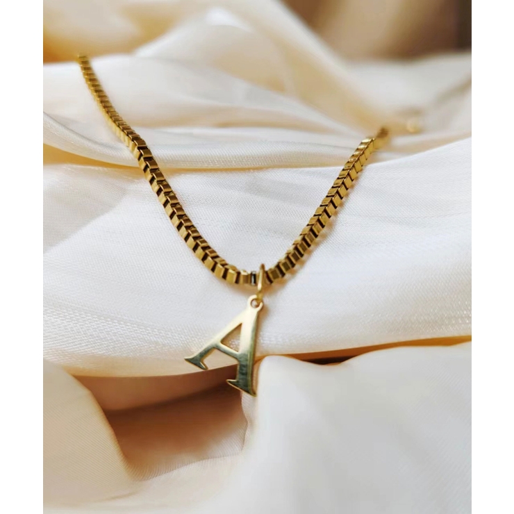 ブロックレター イニシャル チャーム ネックレス Stainless 316L | earyear | 詳細画像58 