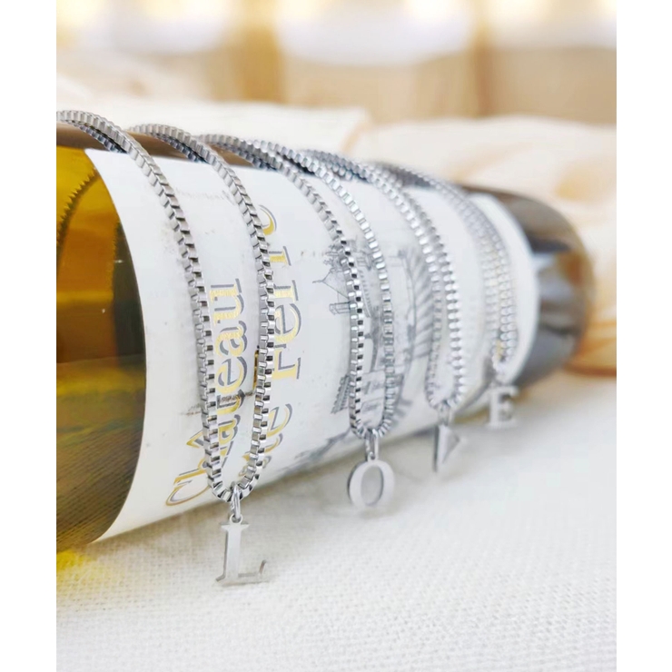 ブロックレター イニシャル チャーム ネックレス Stainless 316L | earyear | 詳細画像60 