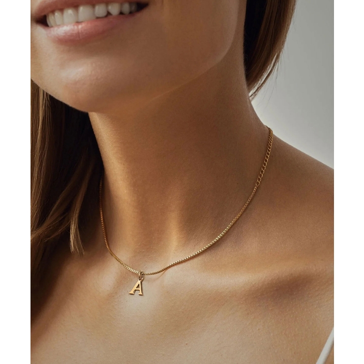 ブロックレター イニシャル チャーム ネックレス Stainless 316L | earyear | 詳細画像61 