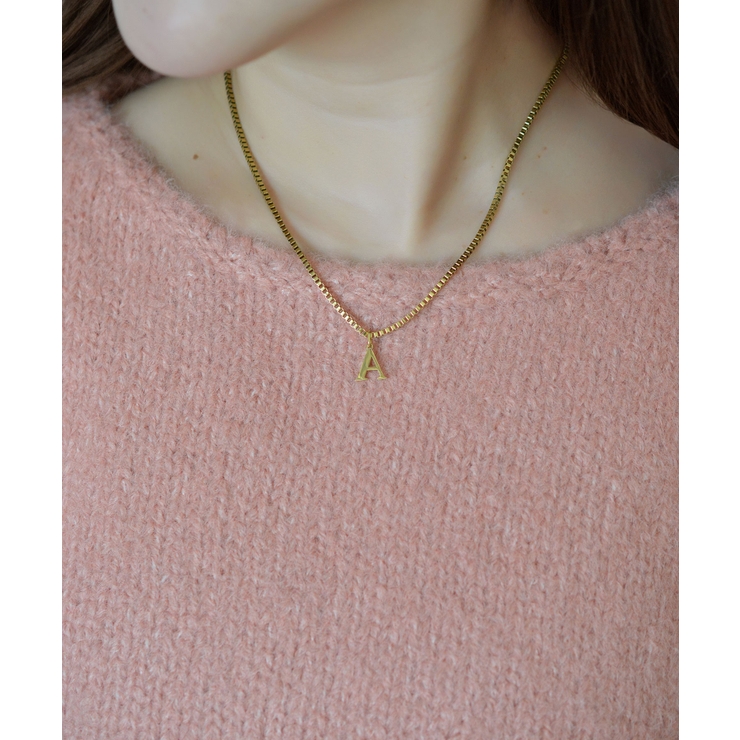 ブロックレター イニシャル チャーム ネックレス Stainless 316L | earyear | 詳細画像70 