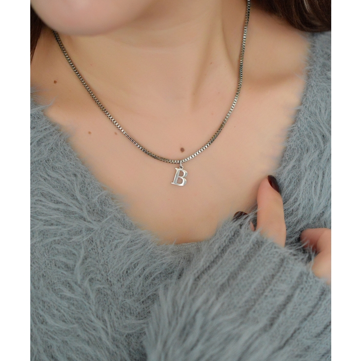 ブロックレター イニシャル チャーム ネックレス Stainless 316L | earyear | 詳細画像73 