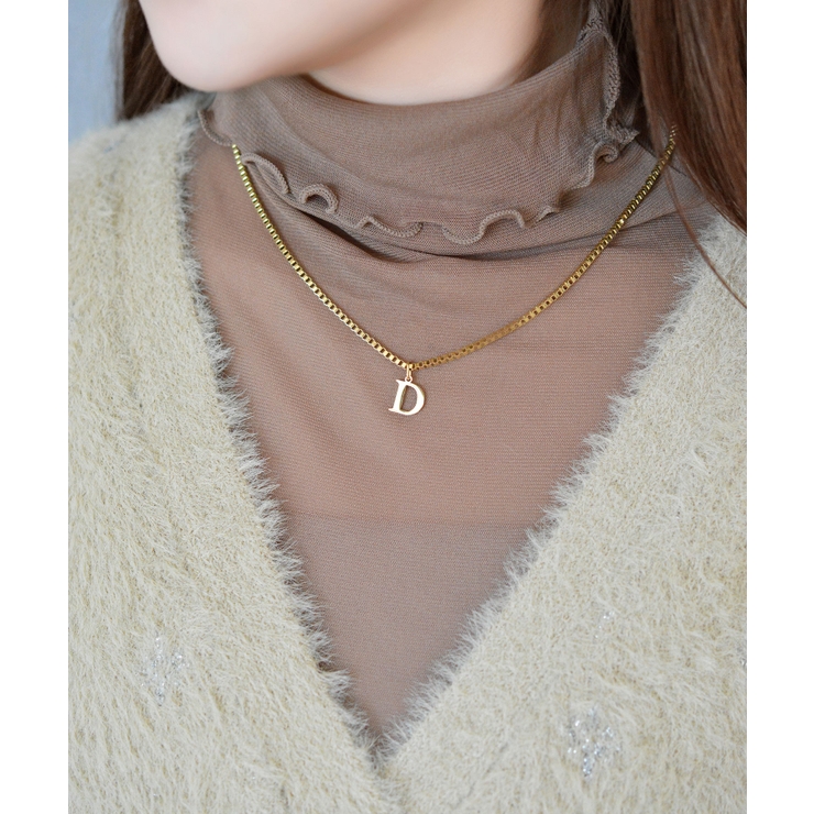 ブロックレター イニシャル チャーム ネックレス Stainless 316L | earyear | 詳細画像84 