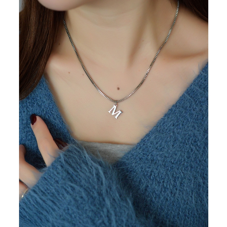ブロックレター イニシャル チャーム ネックレス Stainless 316L | earyear | 詳細画像88 