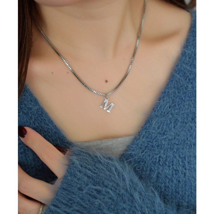 ブロックレター イニシャル チャーム ネックレス Stainless 316L | earyear | 詳細画像89 
