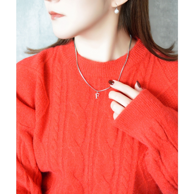 ブロックレター イニシャル チャーム ネックレス Stainless 316L | earyear | 詳細画像94 