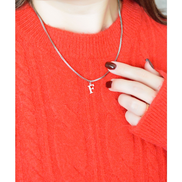 ブロックレター イニシャル チャーム ネックレス Stainless 316L | earyear | 詳細画像95 