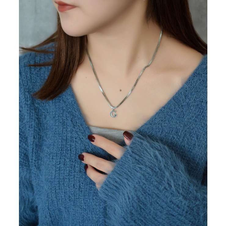 ブロックレター イニシャル チャーム ネックレス Stainless 316L | earyear | 詳細画像98 