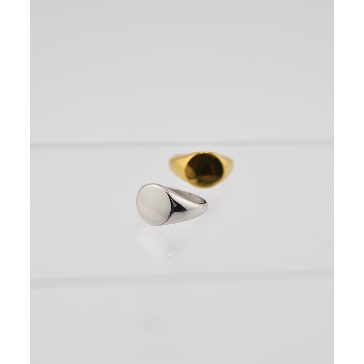 Oval Crest Ring Stainless 316L | earyear | 詳細画像10 