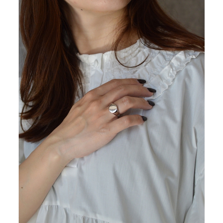 Oval Crest Ring Stainless 316L | earyear | 詳細画像3 