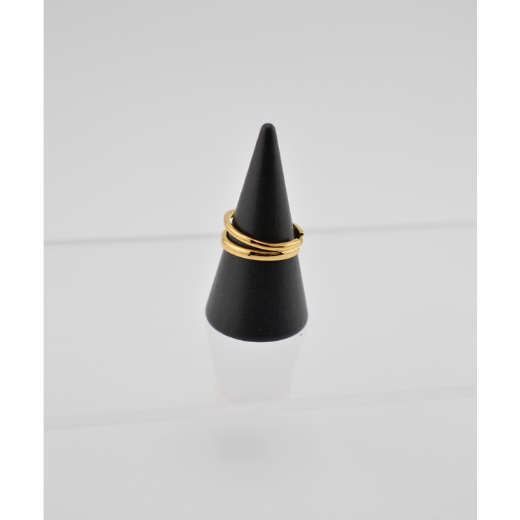 ゴールド | Twin Line Open Ring Stainless 316L | earyear