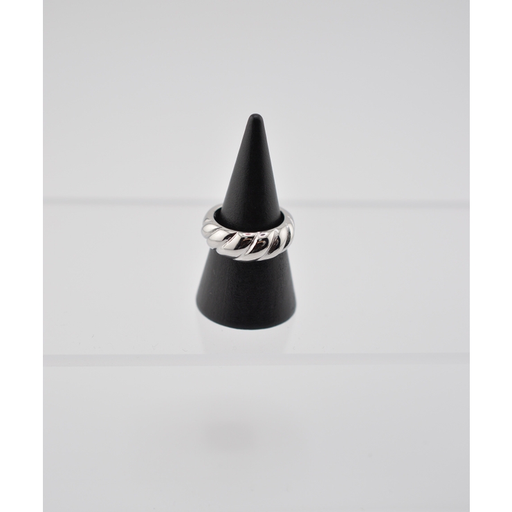 シルバー | Ripple Band Ring Stainless 316L | earyear