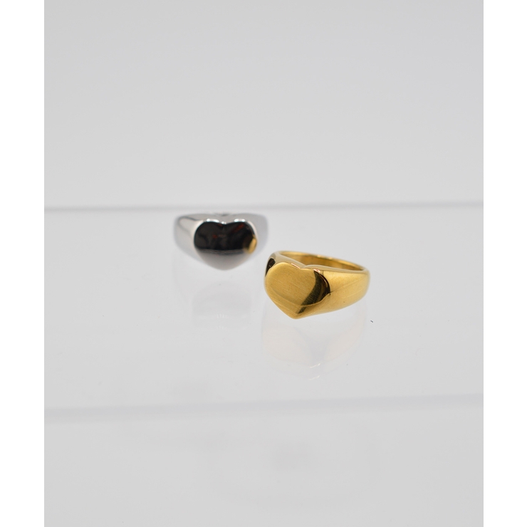 Puffy Heart Ring Stainless 316L | earyear | 詳細画像1 
